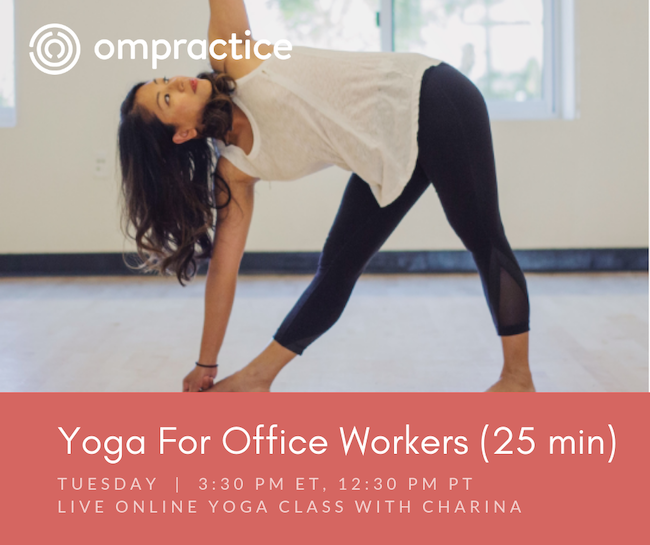 Yoga For Office Workers W Charina 25 Min Tues 3 30pm Et 12